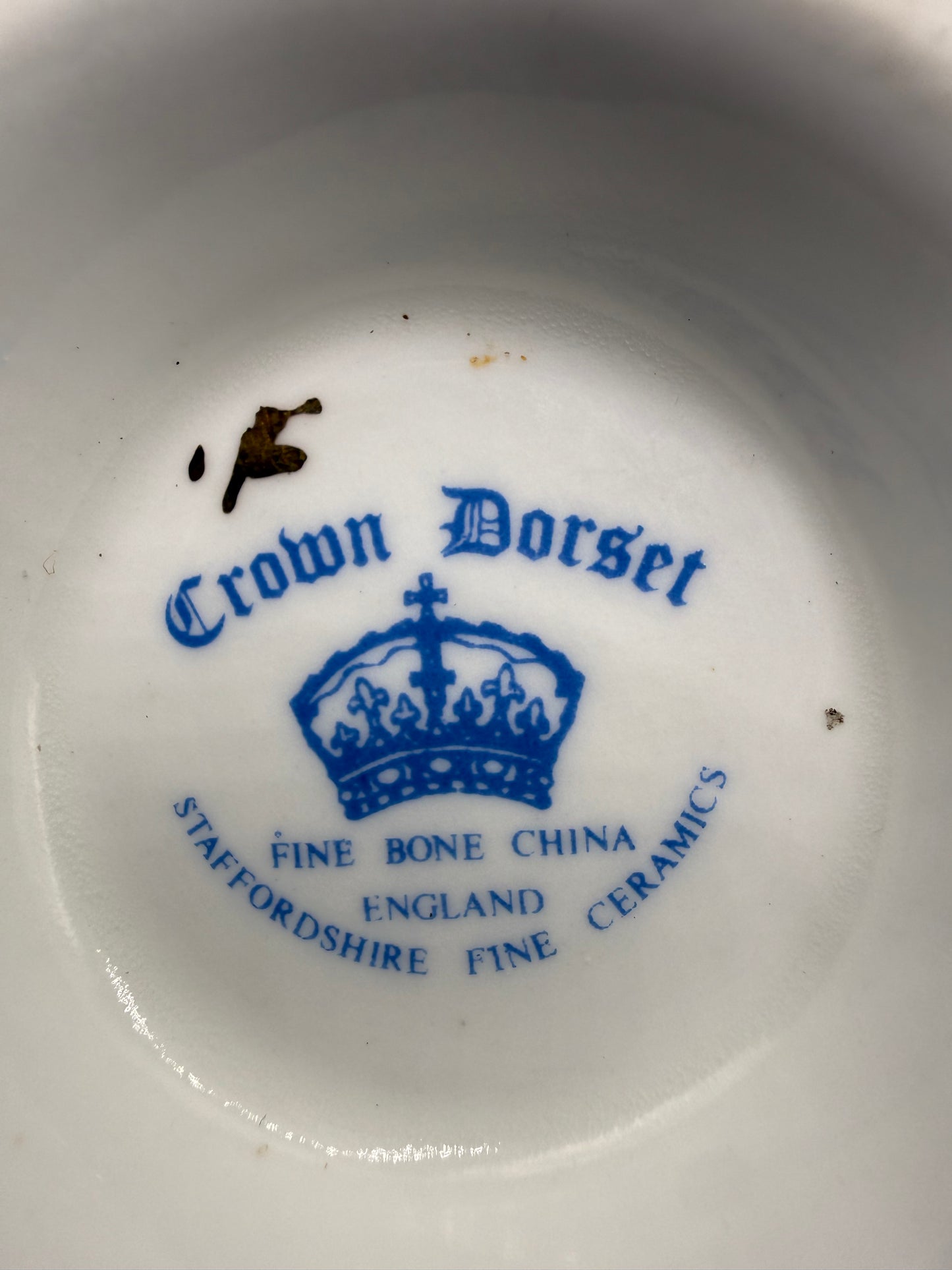 Crown Dorset Red Toile Teacup & Saucer