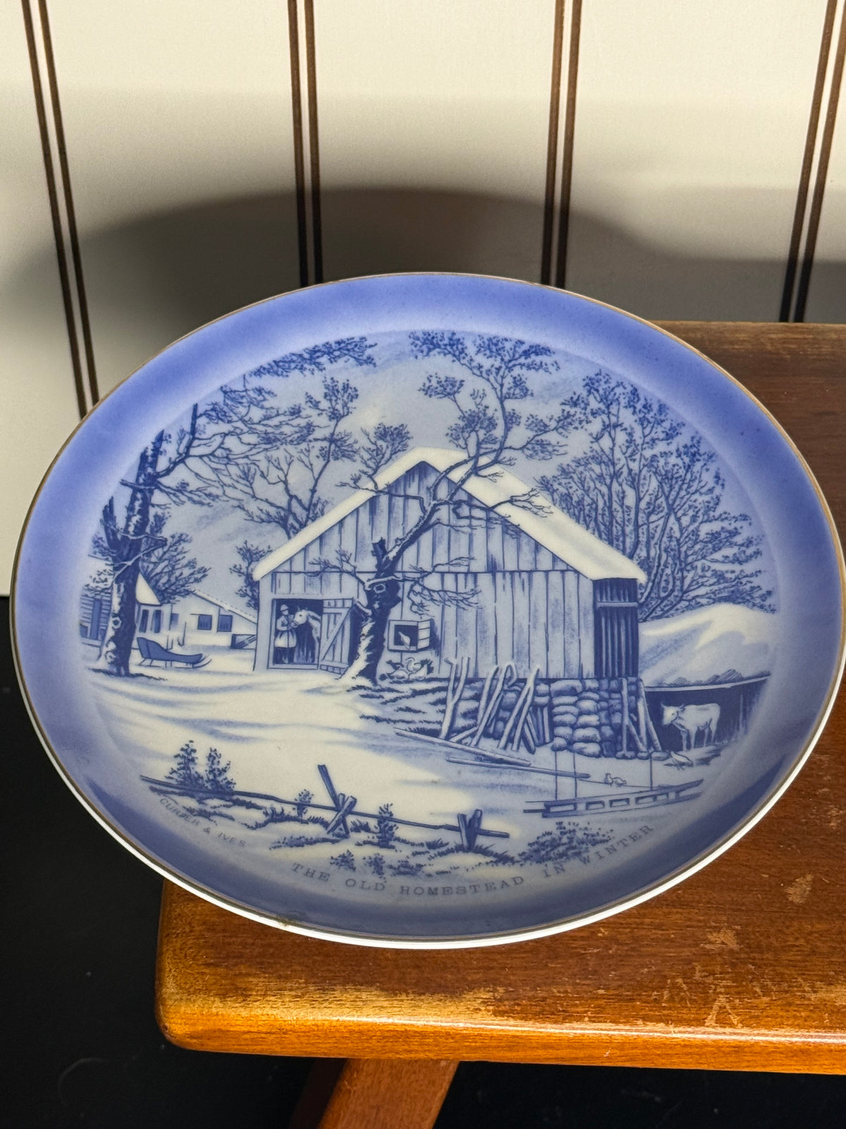 Currier and Ives Plates (set of 2)