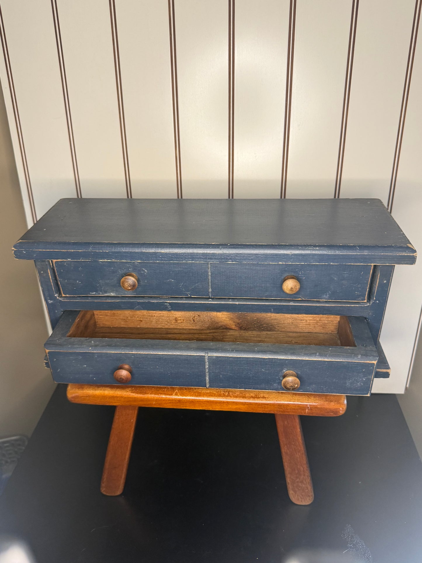 Blue Wood Drawers