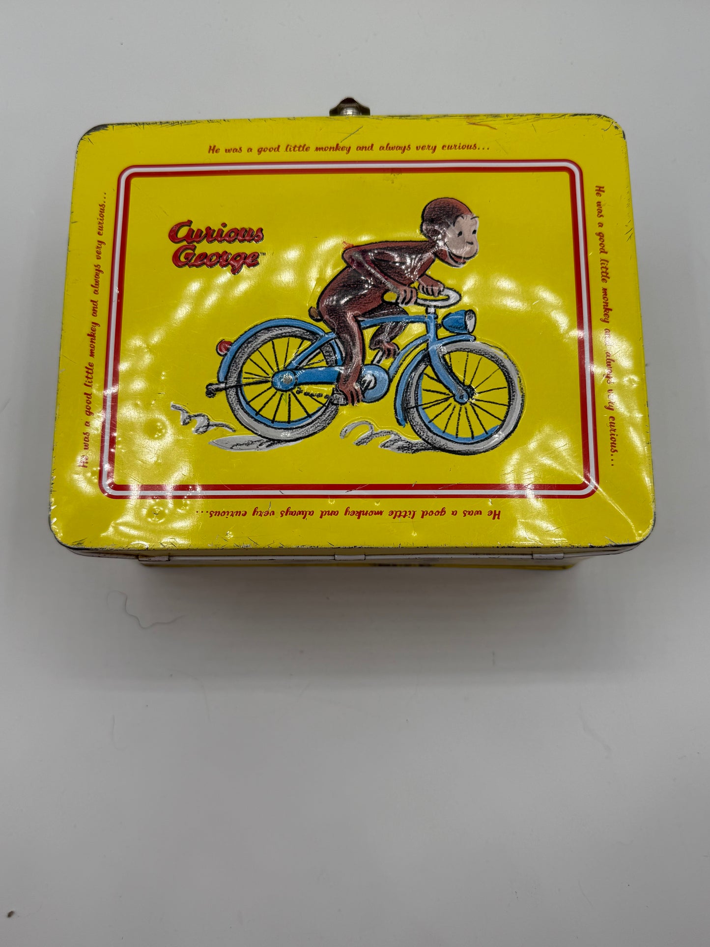 Vintage Curious George Tin Lunchbox