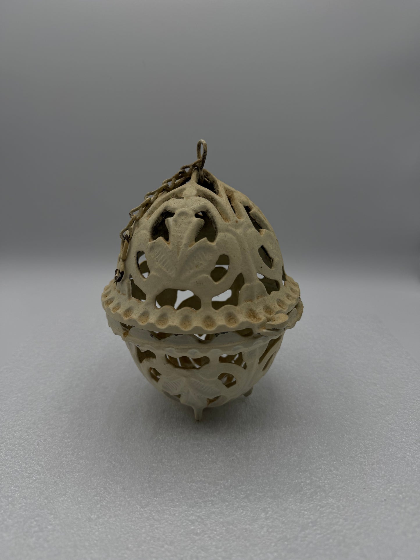 Cast Iron White Twine Dispenser