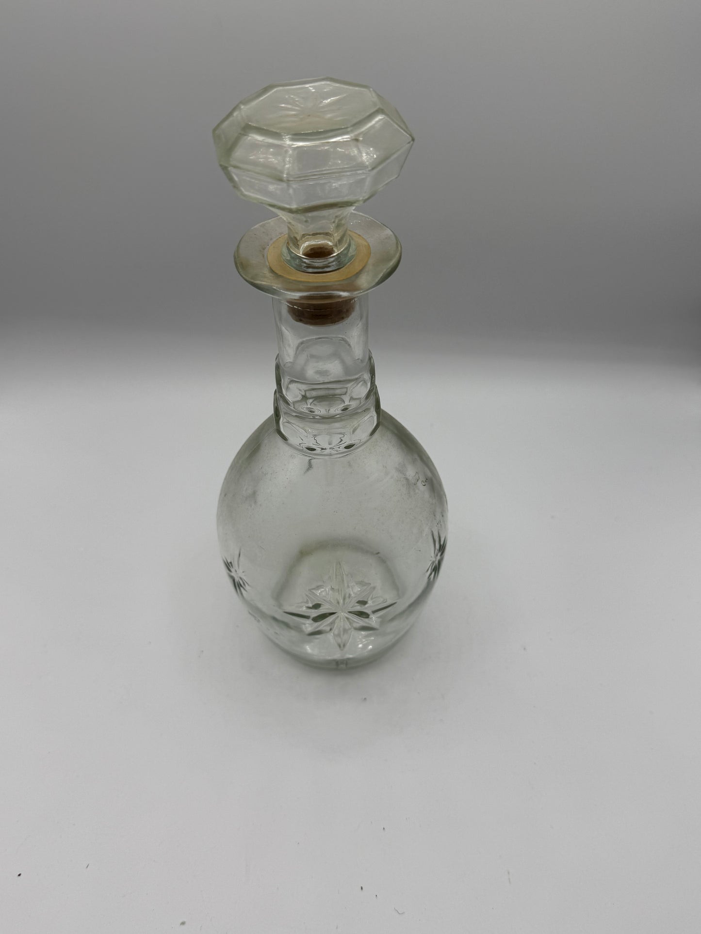 Vintage Etched Glass Decanter