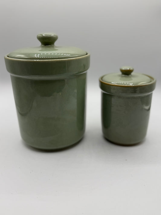 Sango Passion Green Canisters (set of 2)