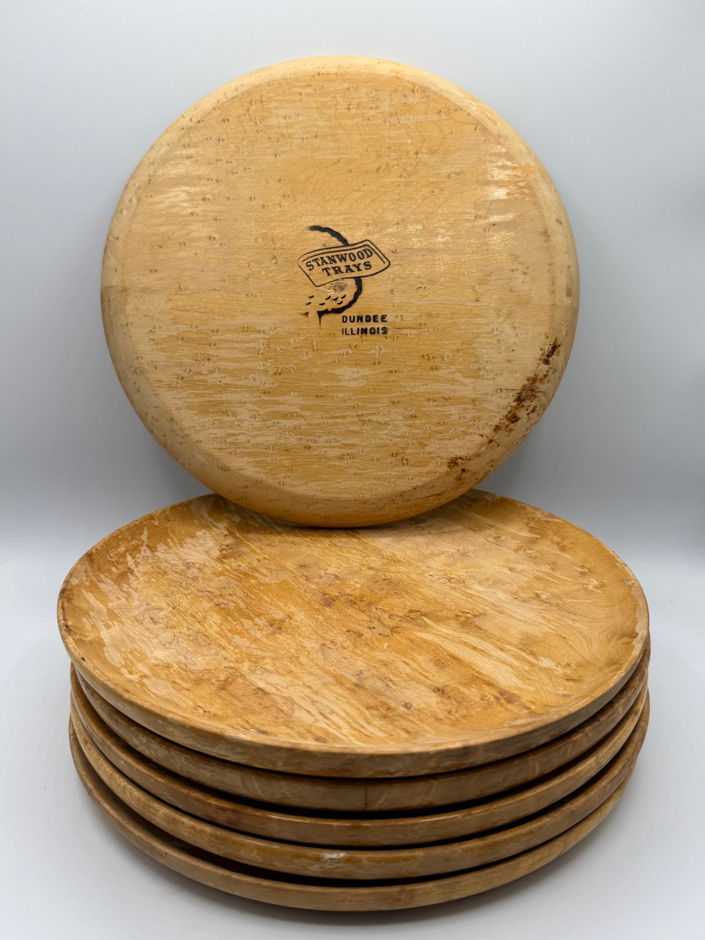 Mid-Century Maple Stanwood Trays (set of 6)