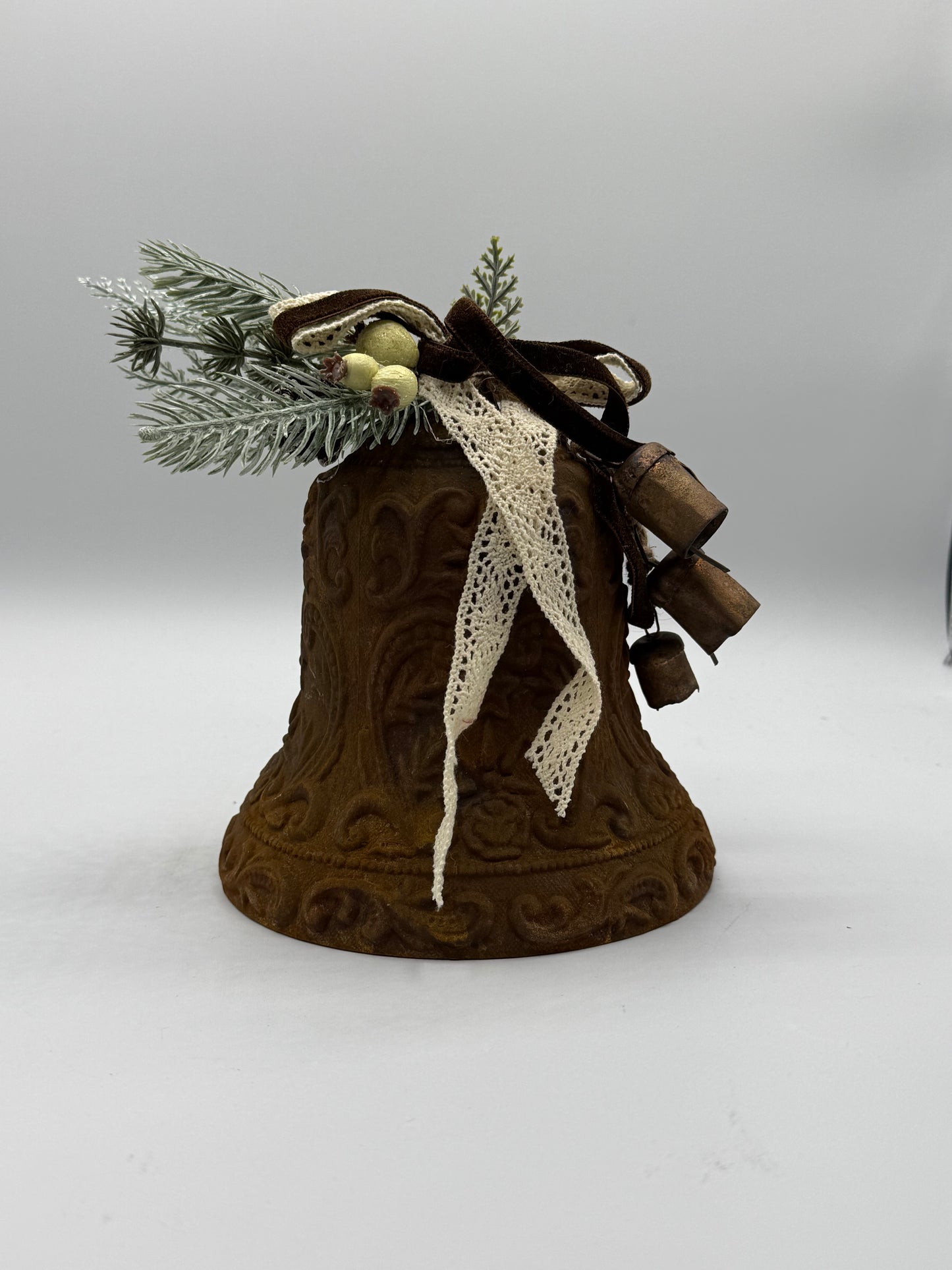 Faux Rusty Christmas Bell