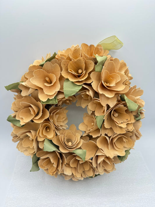 Wood Floral Wreath