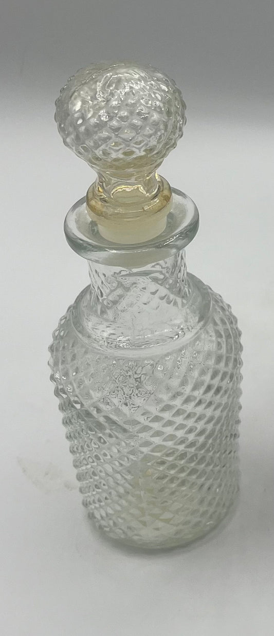 Avon Hobnail Clear Glass Decanter
