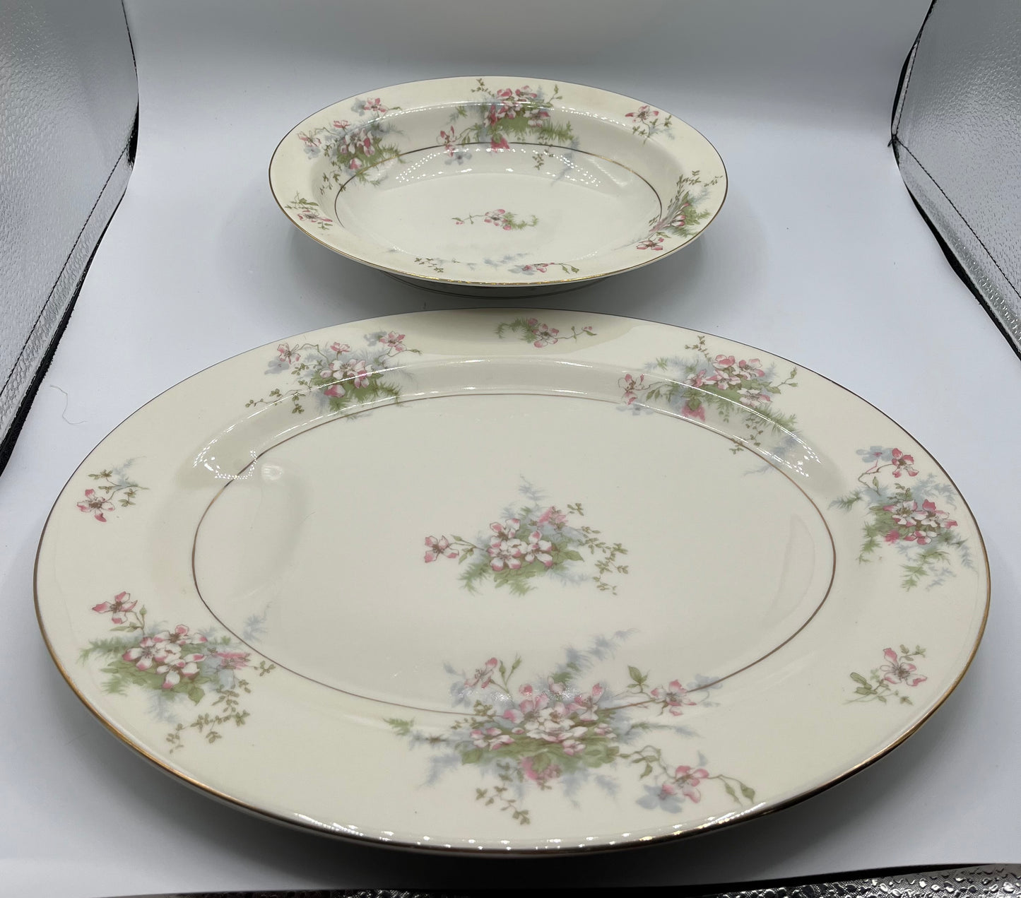 Theodore Haviland Apple Blossom Platter & Serving Bowl