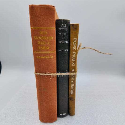 Vintage Book Bundle (set of 3)