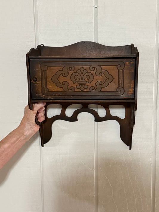 Antique Wood Wall Box
