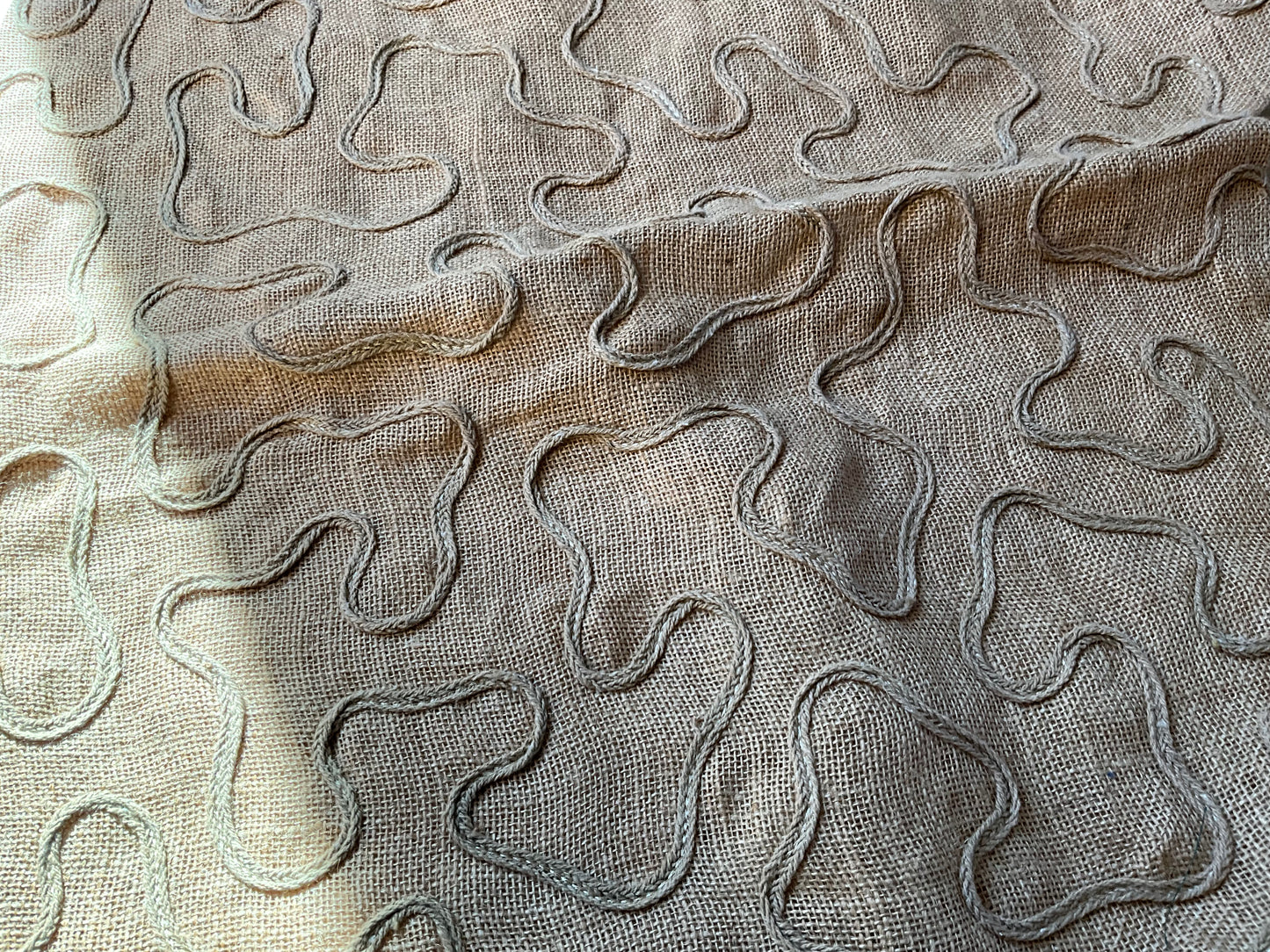 Embellished Burlap Tree Skirt