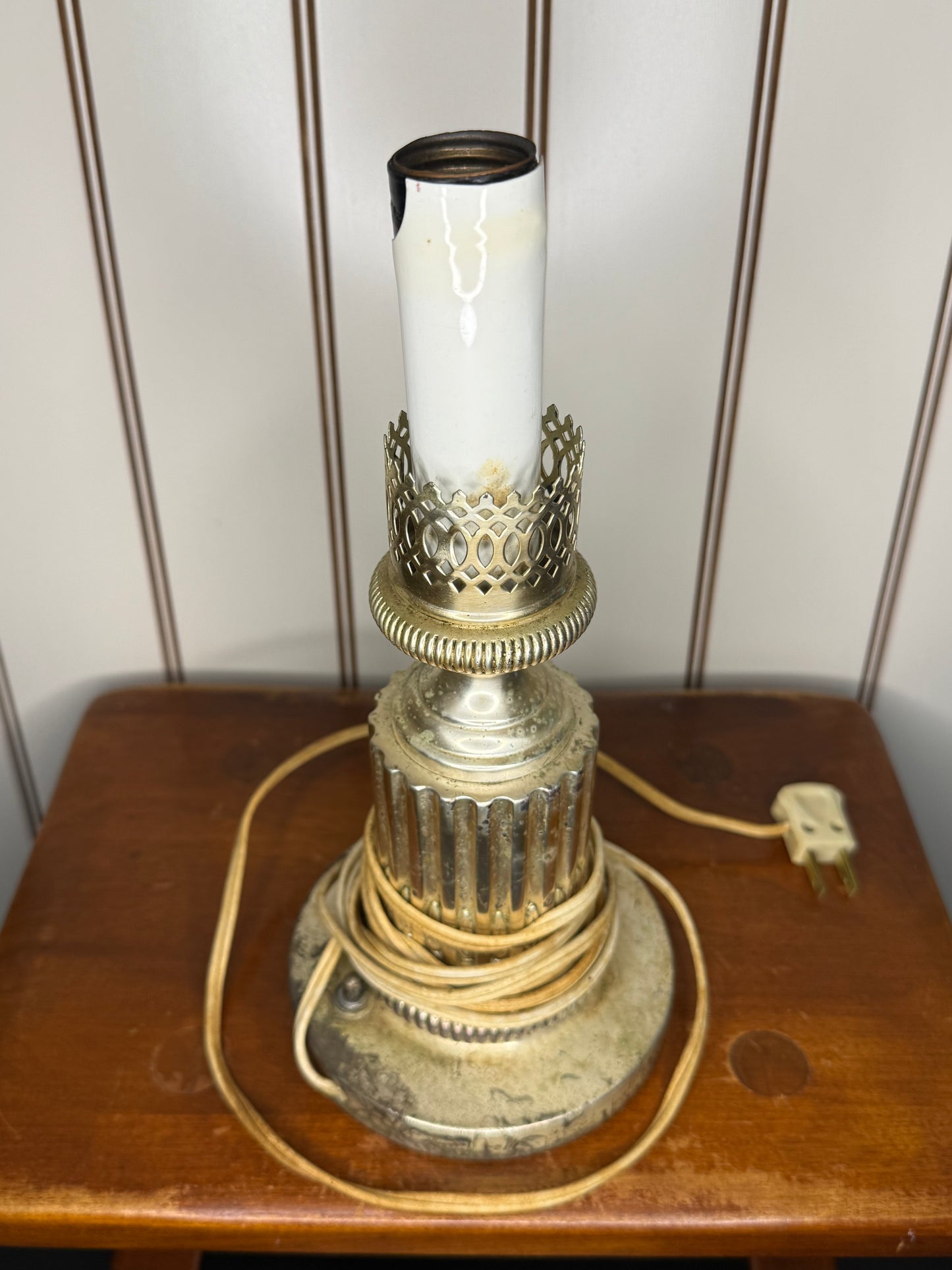 Vintage Candlestick Lamp