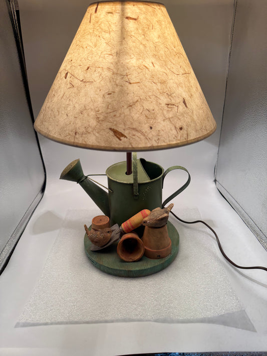 Marjolein Bastin Signed Garden Themed Lamp
