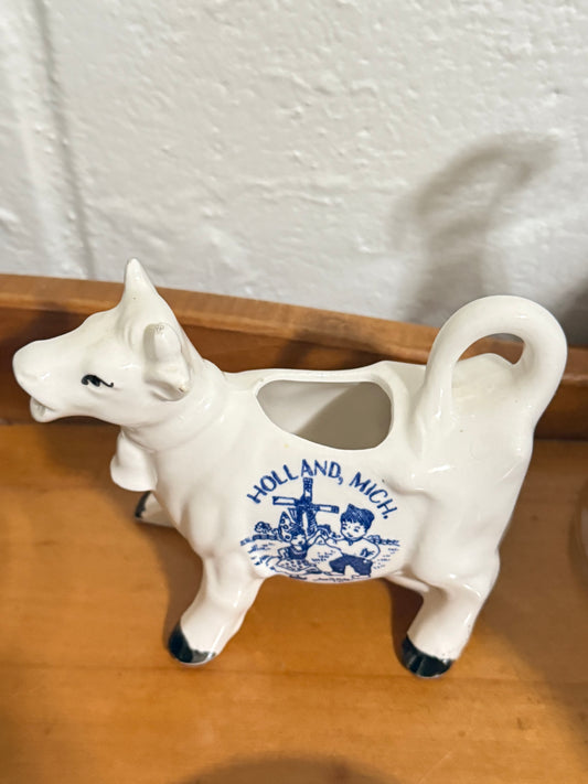 Vintage Porcelain Souvenir Cow Creamer