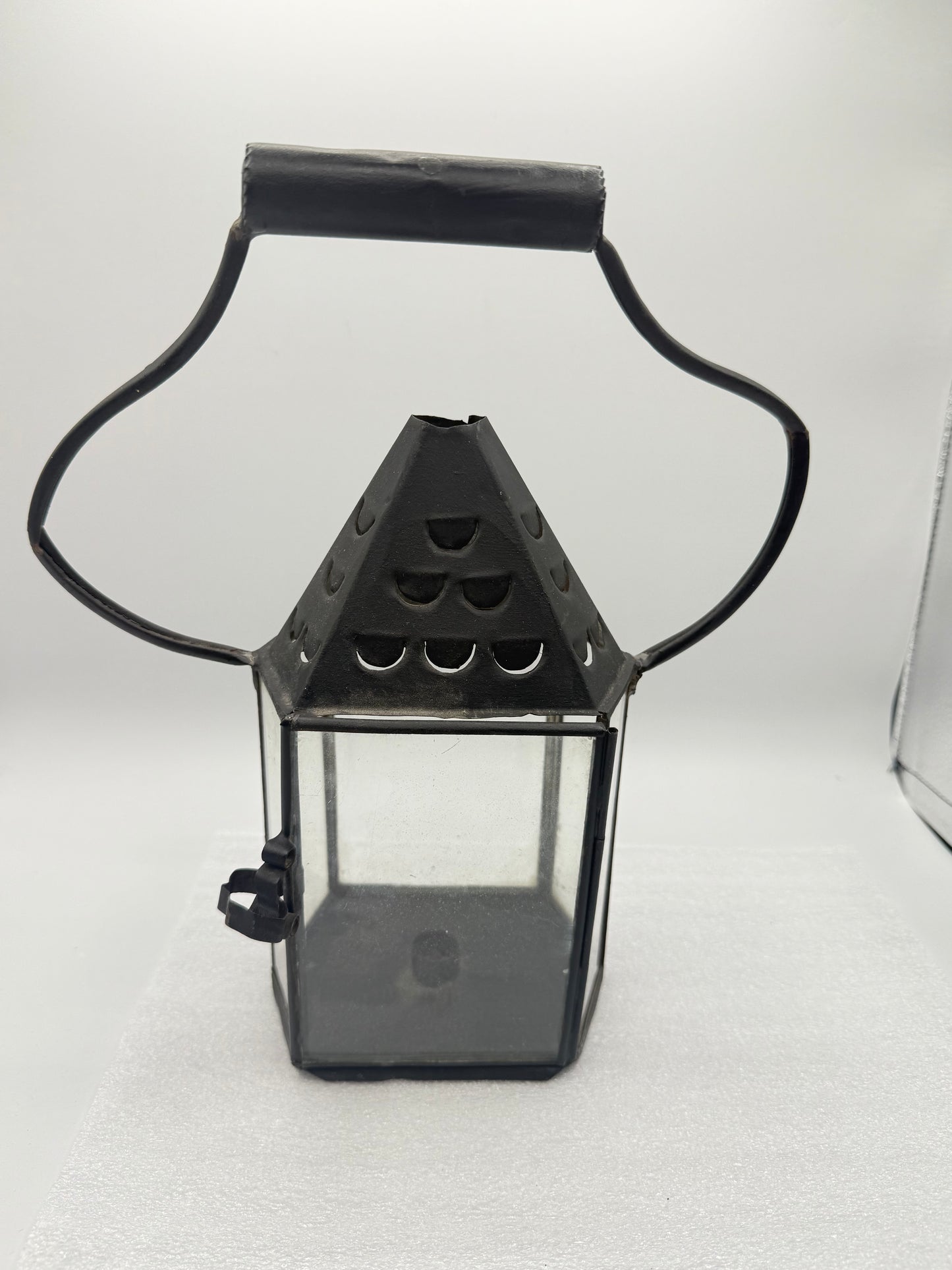 Vintage Black Metal Lantern