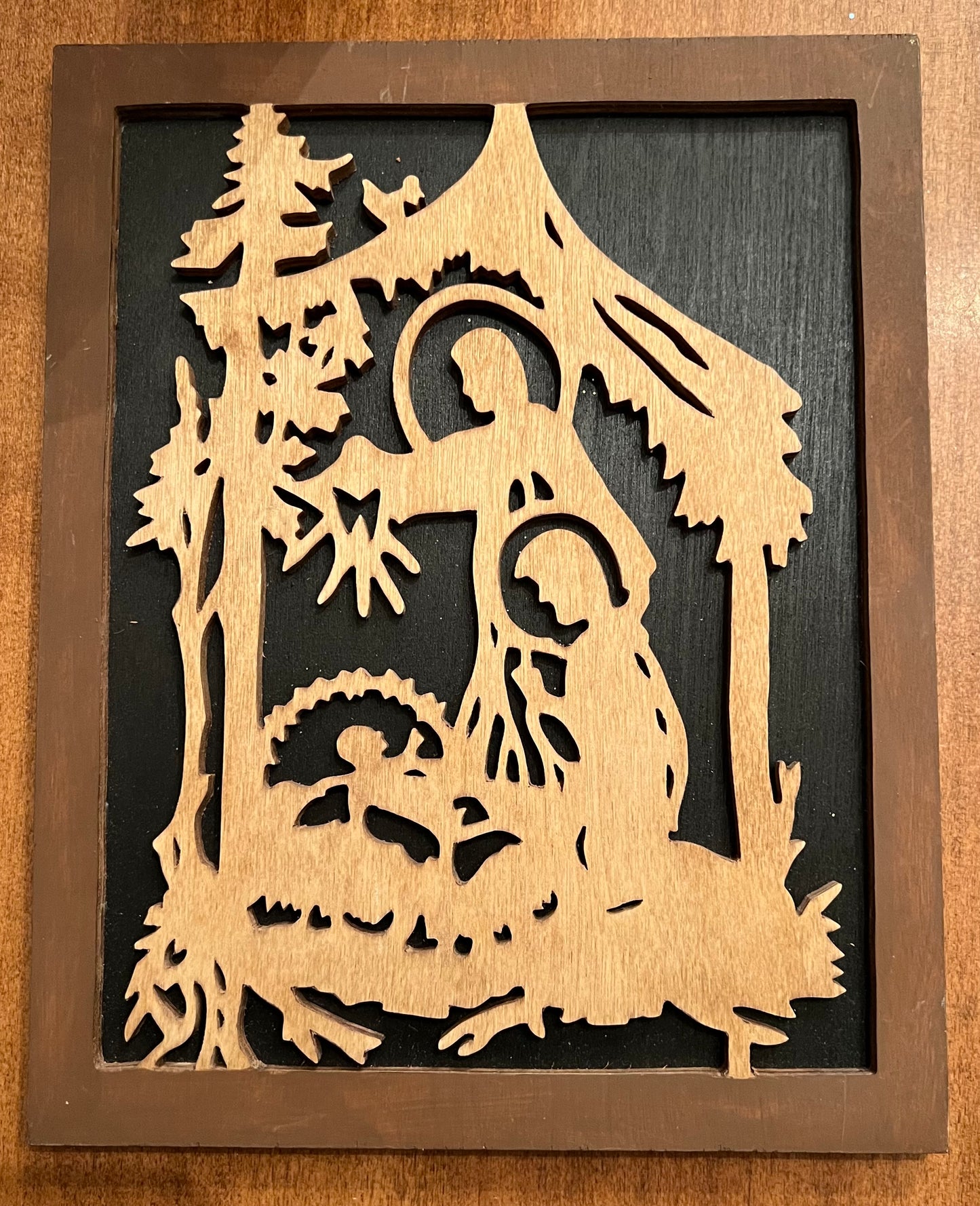 Laser Cut Wood Nativity