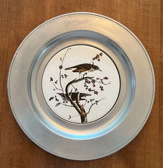 Revere Ware Pewter Wilton  Collector Bird Plate