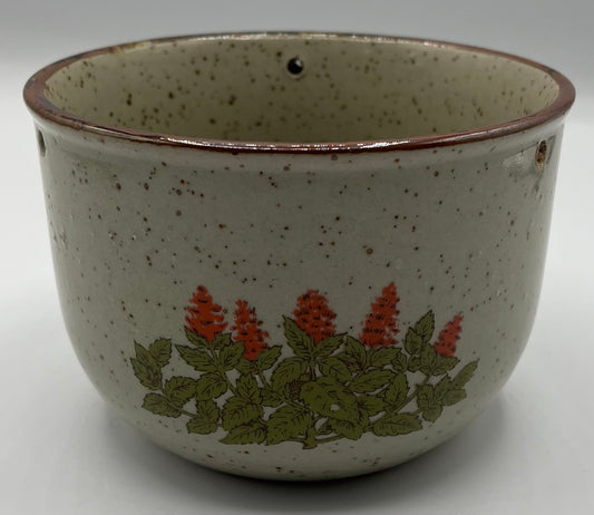 Vintage Takahashi speckled flower pot