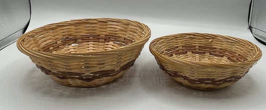 Set of 2 Vintage Wicker Baskets