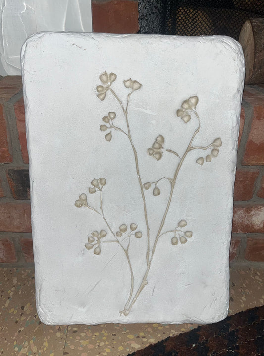Flower Embossed Wall Plaque