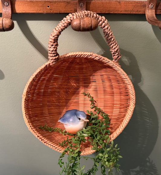 Hanging Wicker Basket