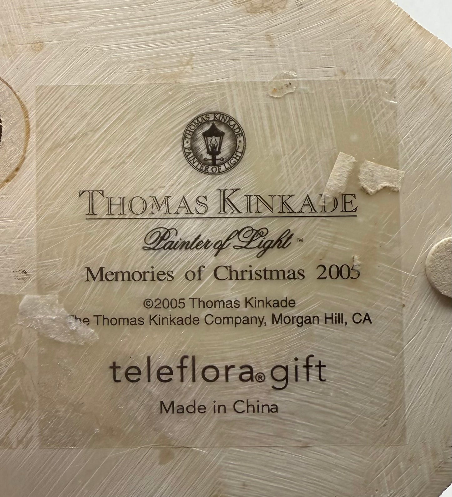 Thomas Kincaid Memories of Christmas Candleholder