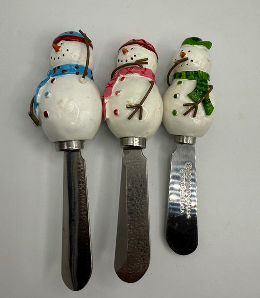 Set of Three Snowman Spreaders