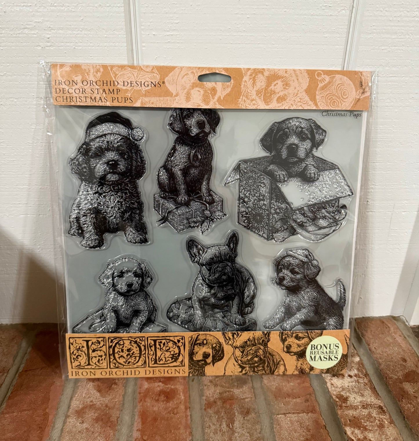 Iron Orchid Designs Puppies Stamps