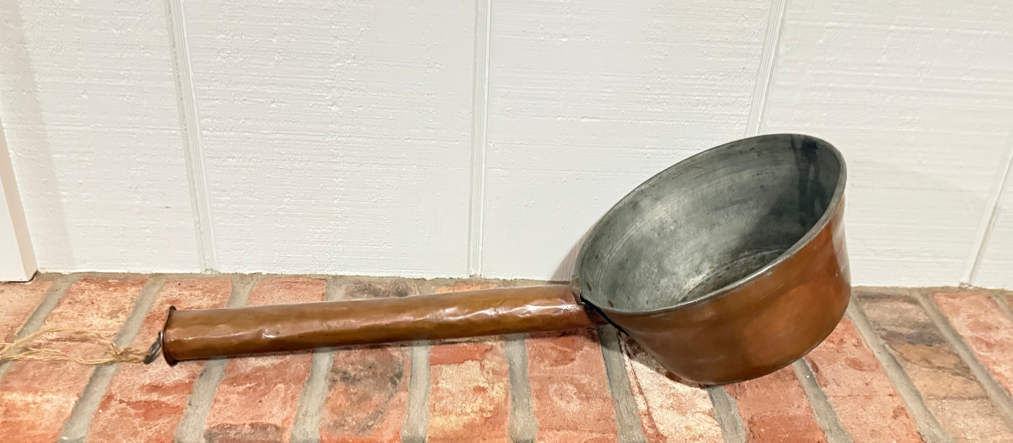 Antique Hammered Copper Scoop