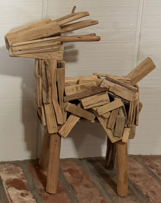 Rustic Wood Reindeer