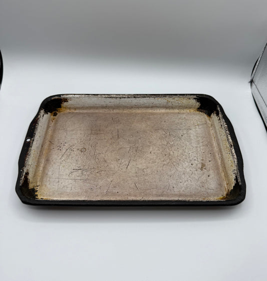 Crusty Vintage Enamel Baking Pan