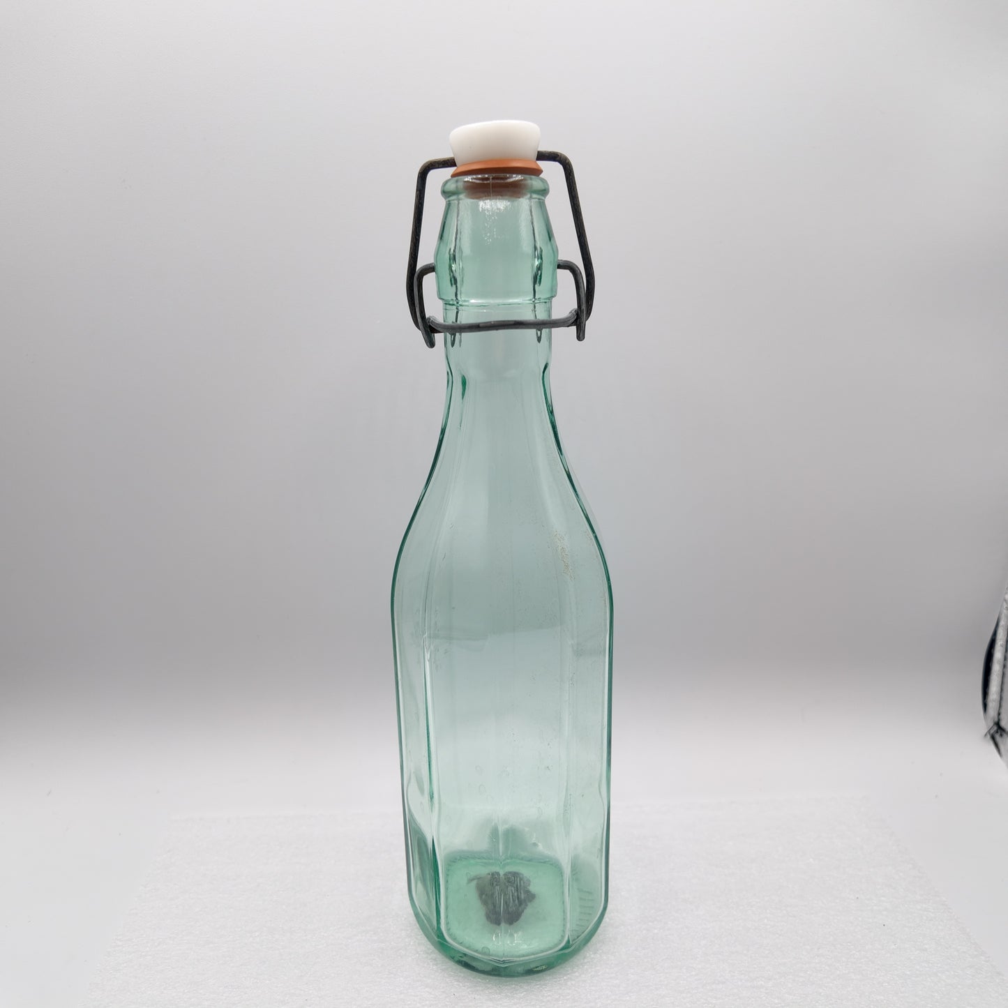 Green Glass Water Bottle